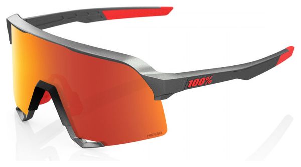 Lunettes 100% S3 Gris - HiPER Mirror Rouge