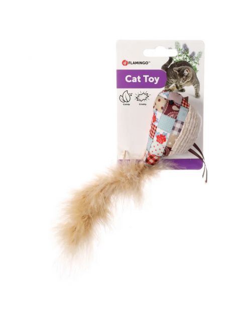 Flamingo Vinta Vogel + Veer - Kattenspeelgoed - Beige