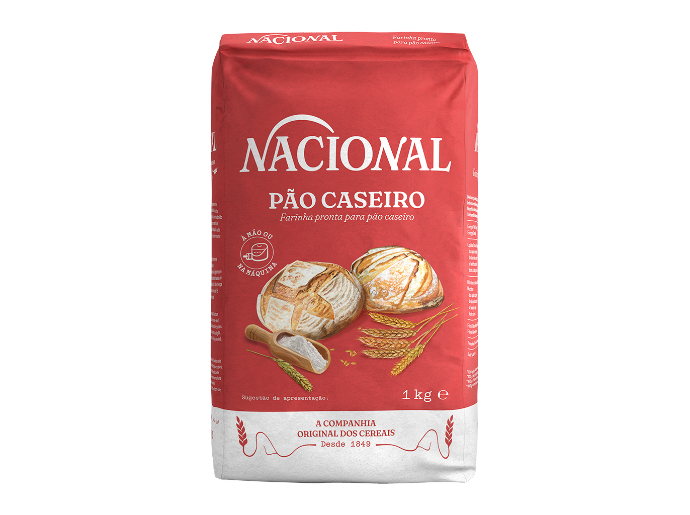 FARINHA NACIONAL PREPARADA P/PÃO CASEIRO 1KG