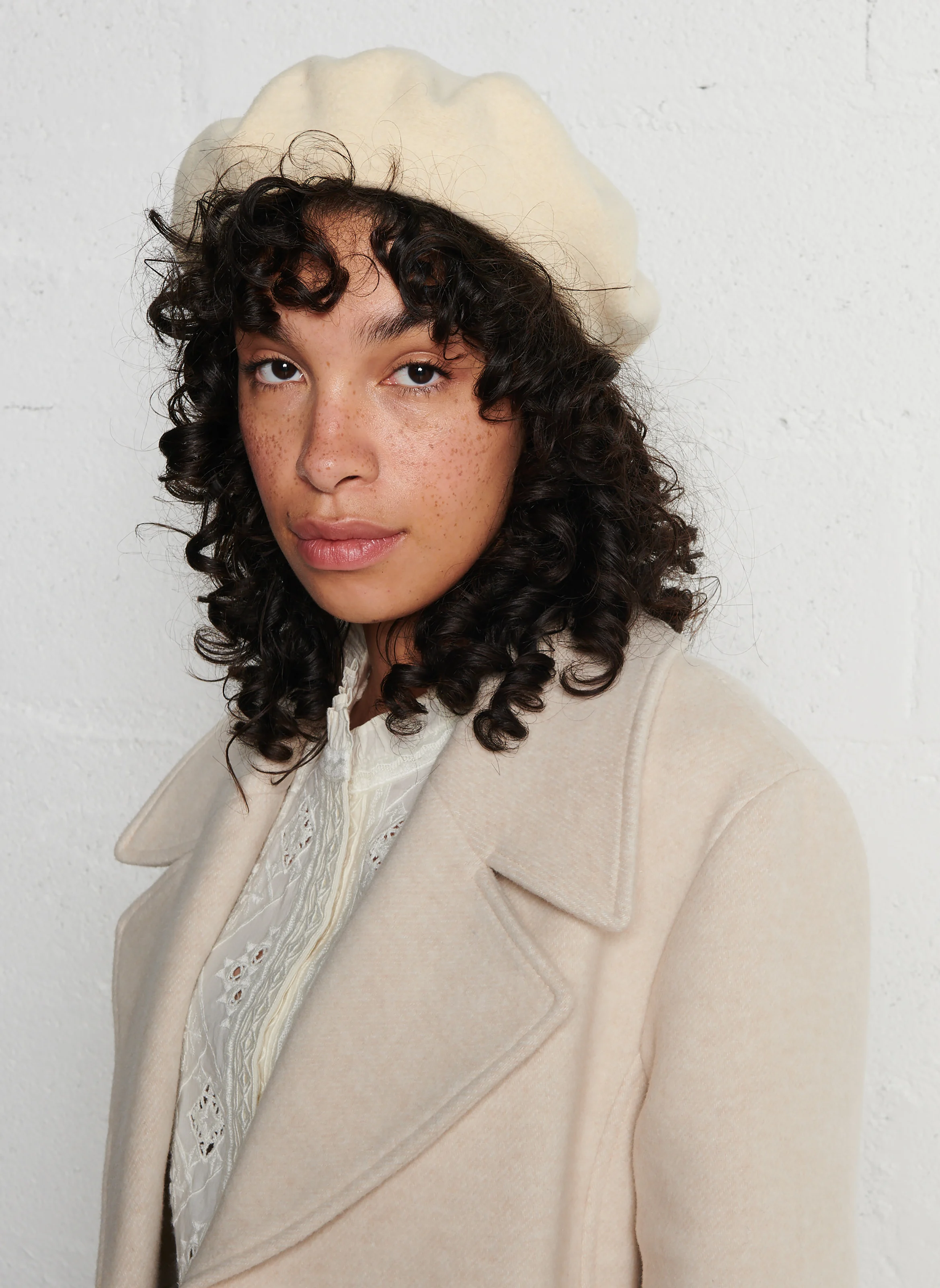 Béret en laine | Blanc