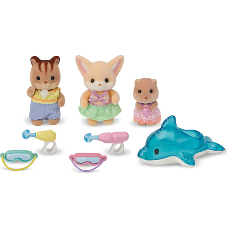 Sylvanian Families børnehavevenner - badebassin trio