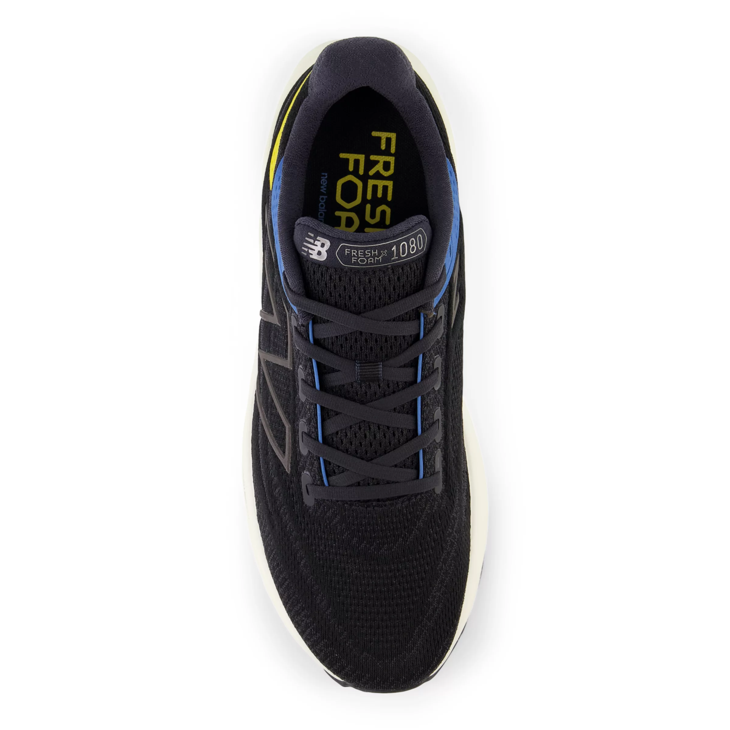 Fresh Foam X 1080 v13 Black con blue agate e ginger lemon