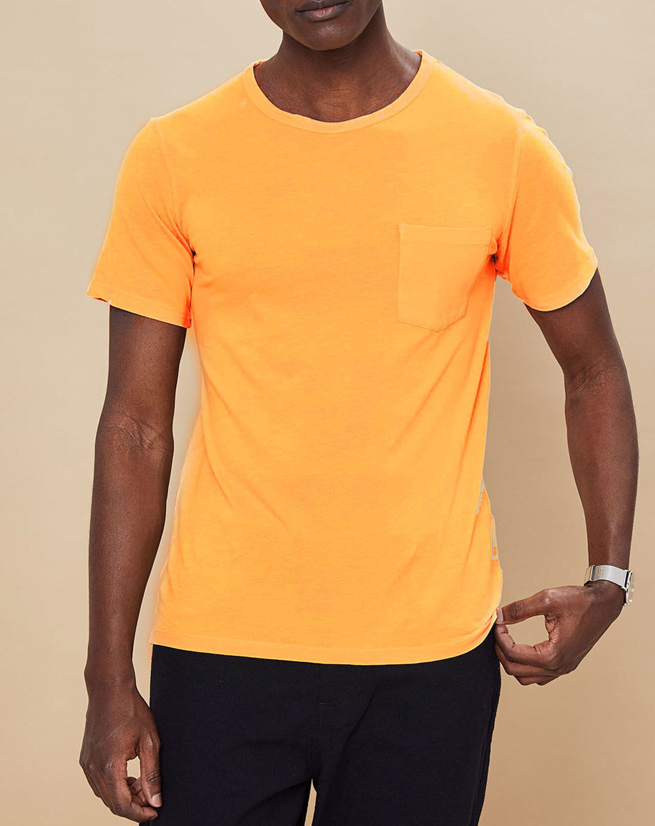 Hartford T-Shirt Piqué Tee orange