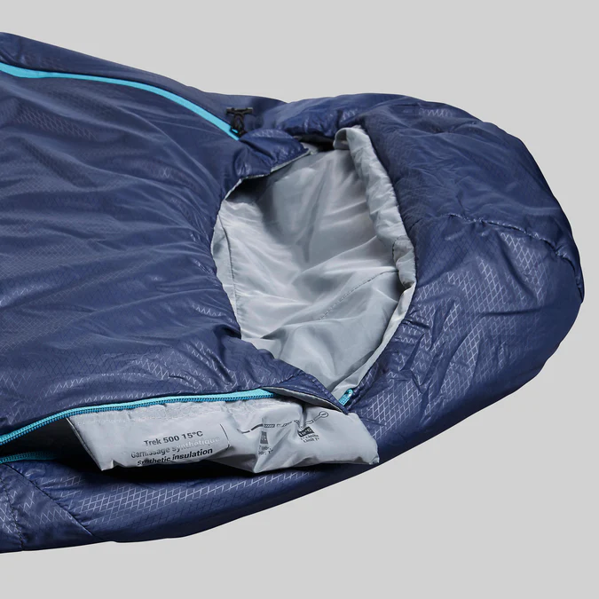 Decathlon Forclaz - Saco de dormir Forclaz MT500 de poliéster para 15°C