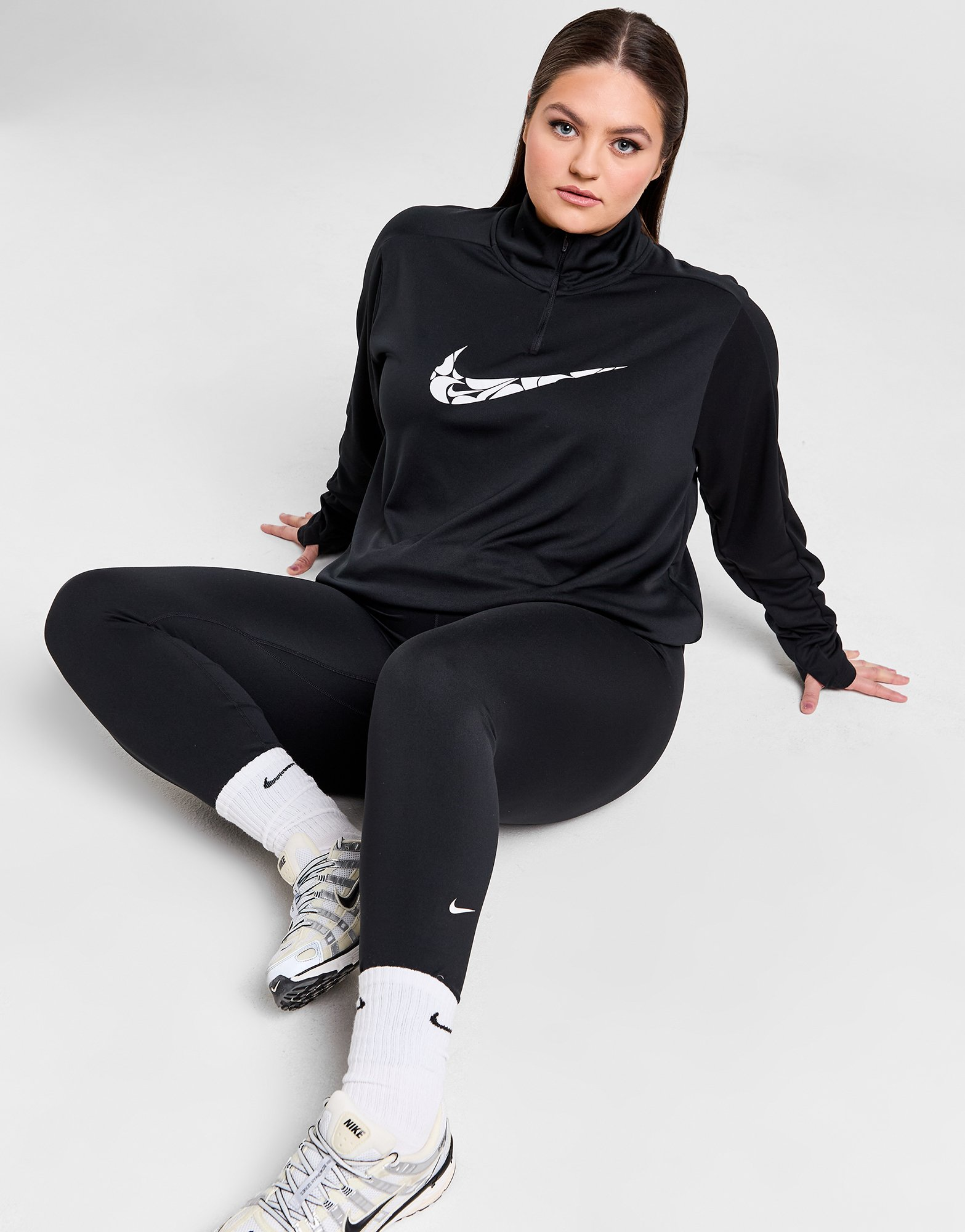 Nike Haut Zippé Swoosh Grande Taille Femme