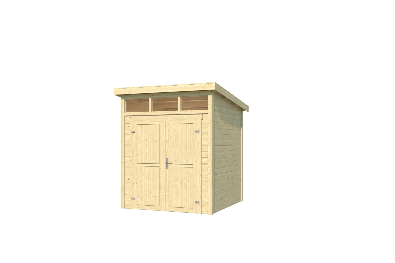 Gartenhaus KIBO 1 - Fichte massiv - naturbelassen - 200x200 cm