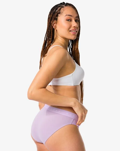 culotte femme en coton lilas