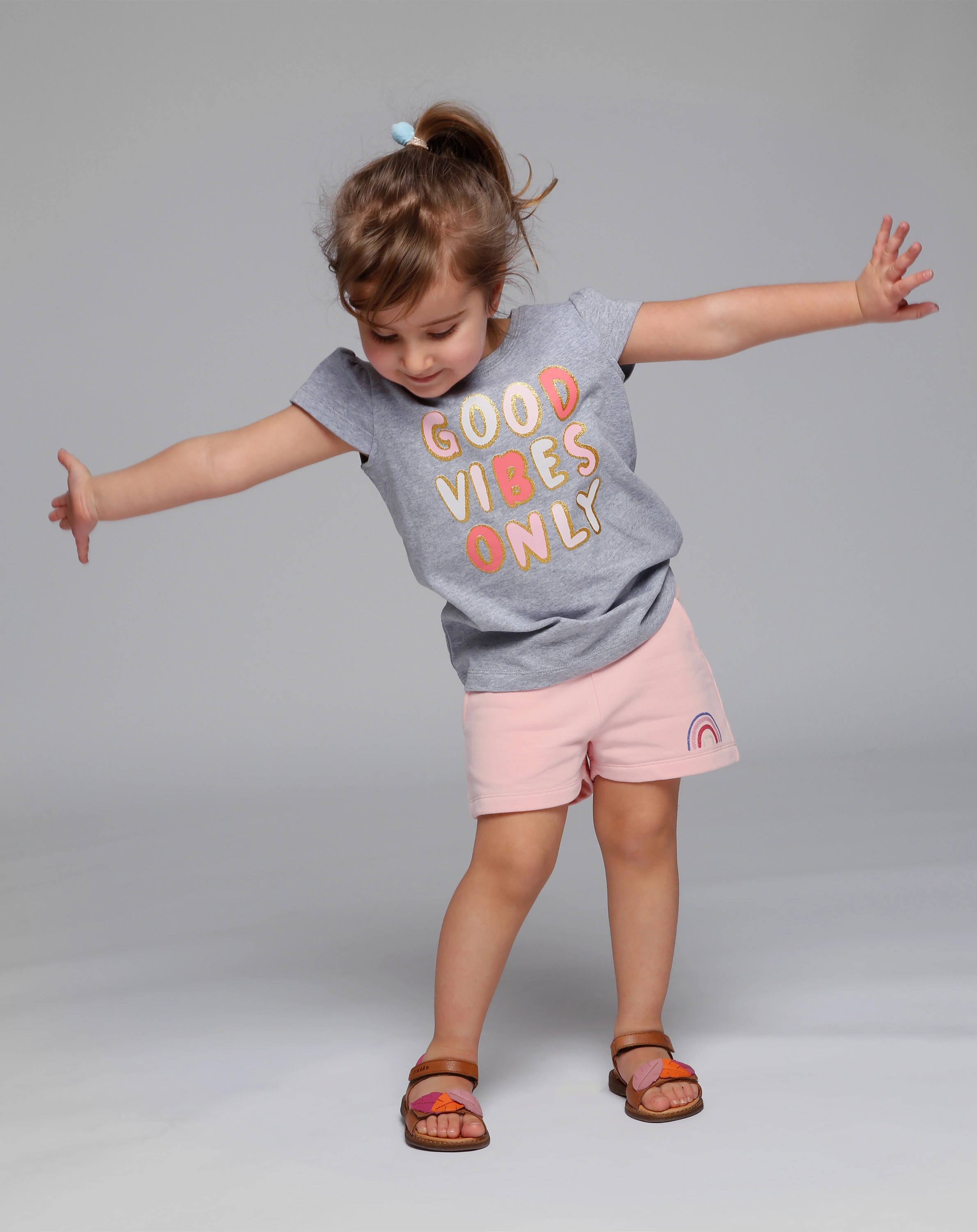 Sweat-Shorts REGENBOGEN in pink