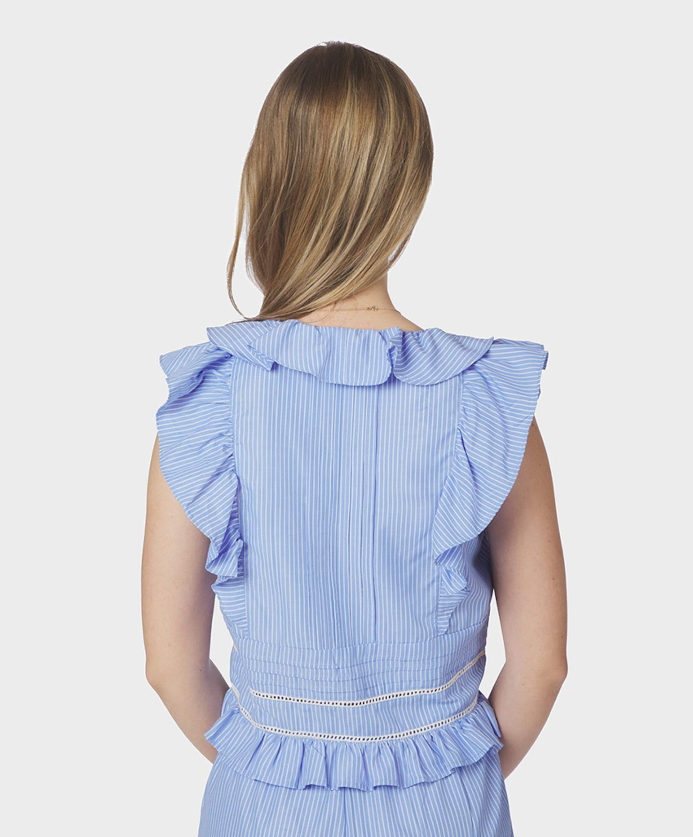 Neo Noir Dames top blauw