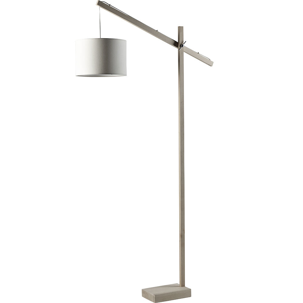 Lampadaire naturel et blanc Chloé