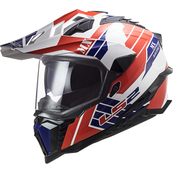 LS2 - Casque MX701 Explorer HPFC Atlantis Blanc / Rouge / Bleu