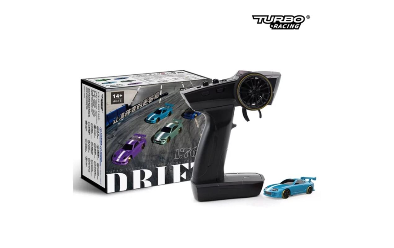 Micro Drift C63 Blau, RTR, 1:76Vollwertiges RC-Auto im micro Format