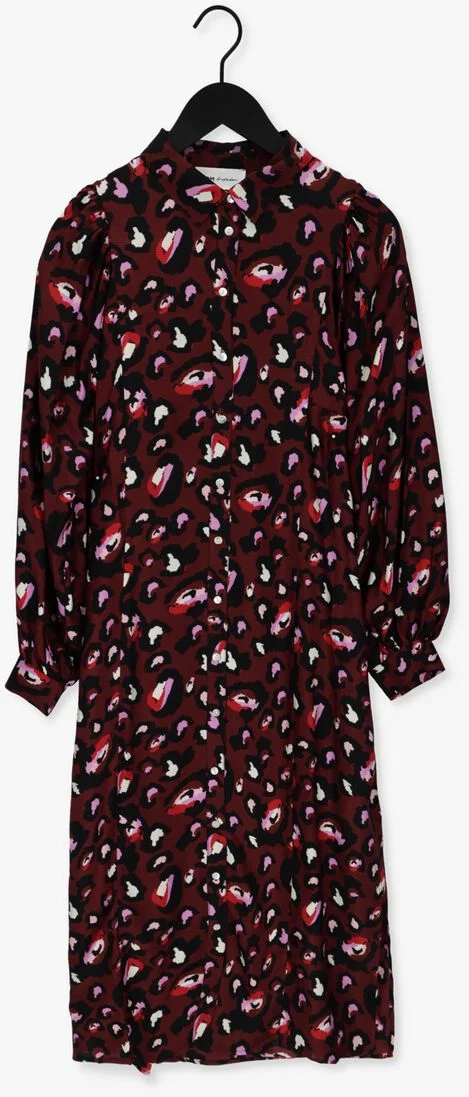POM AMSTERDAM rode pom amsterdam maxi jurk dress 7056