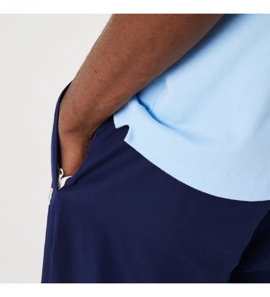 Camisa polo Lacoste Classic Fit tamanho G (12, 12) azul claro