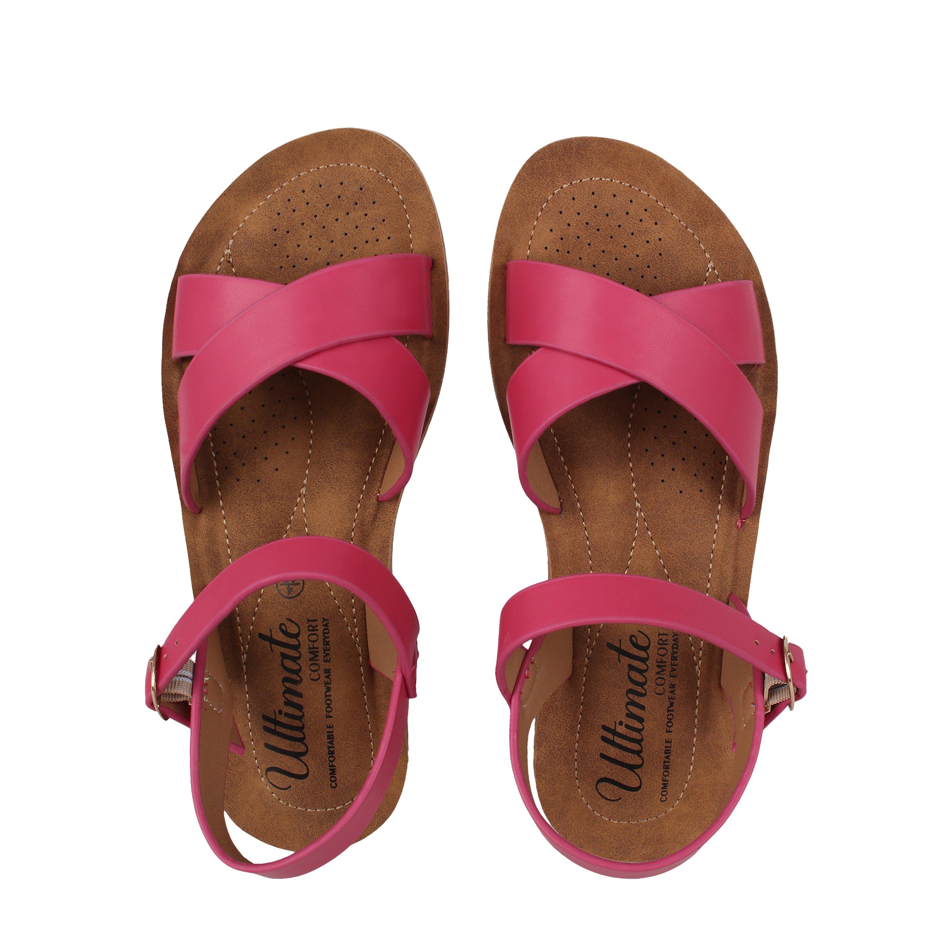 Be You Ultimate Comfort Cross Strap Sandal