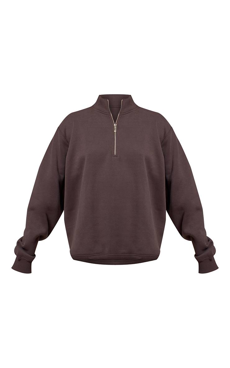 Charbon Sweat-shirt À Fermeture Éclair Quart