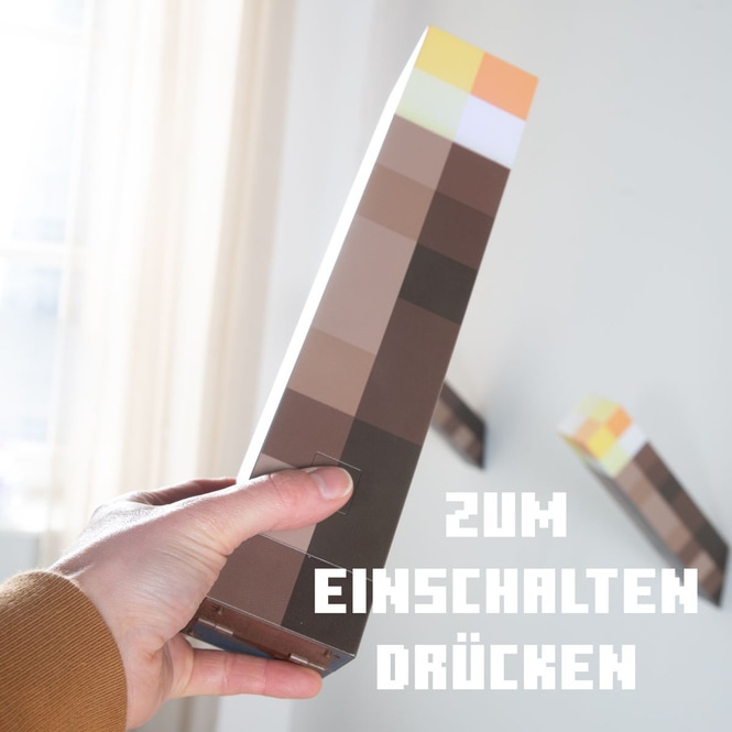 Minecraft - LED Lampe - Fackel - 1 Stück