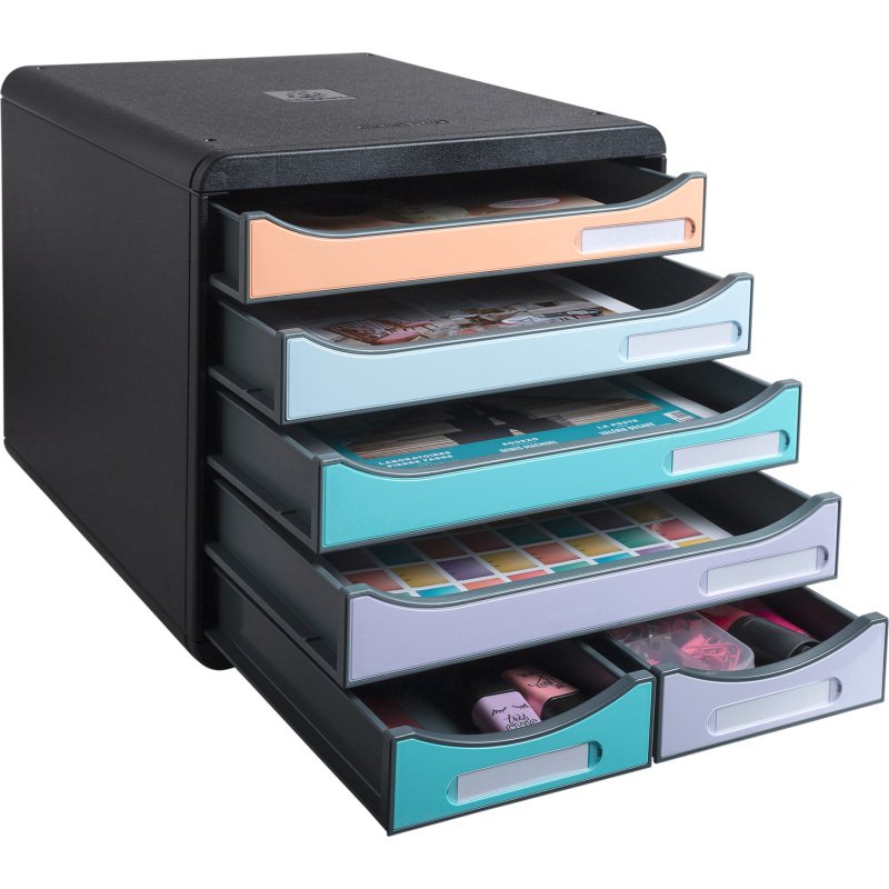 Module de rangement Exacompta Big Box Maxi 6 tiroirs