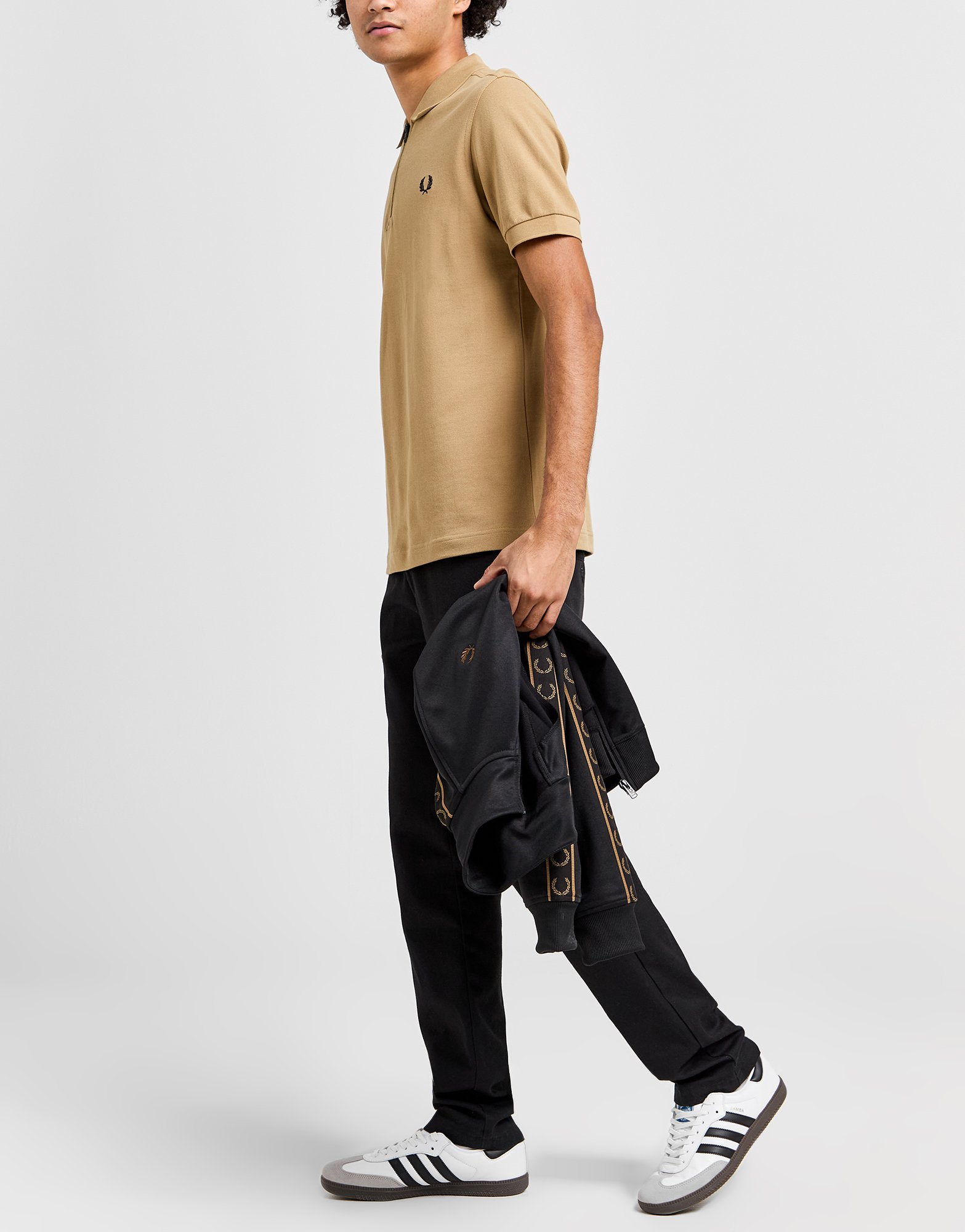 Fred Perry Polo Manches Courtes Zippé Homme