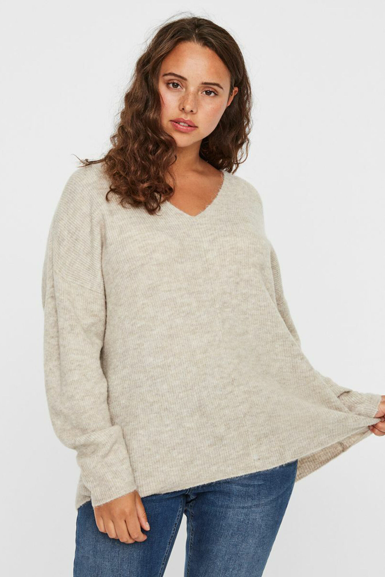 Jersey básica de punto Curve - Kaki