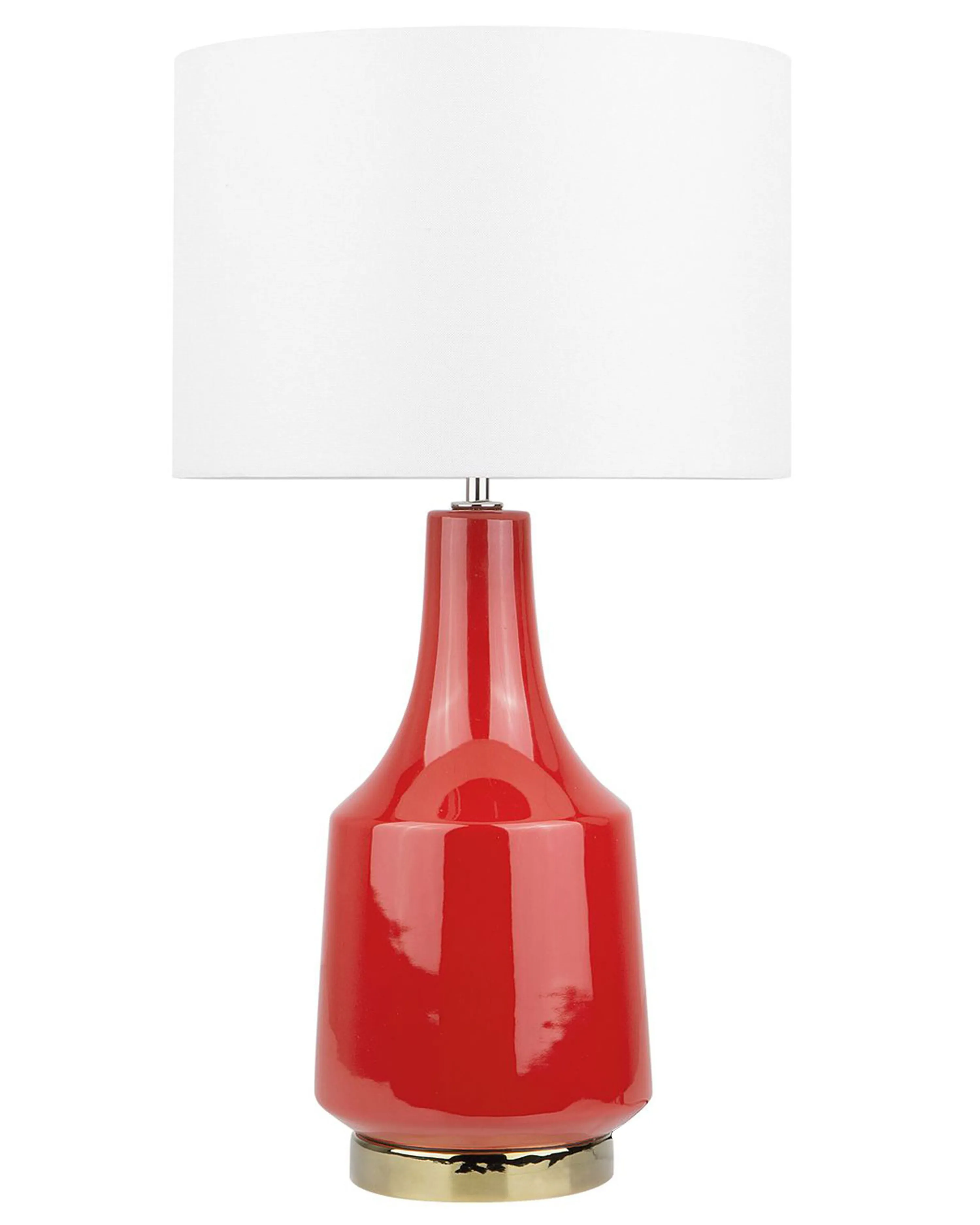 Tafellamp TRIVERSA Keramiek Rood