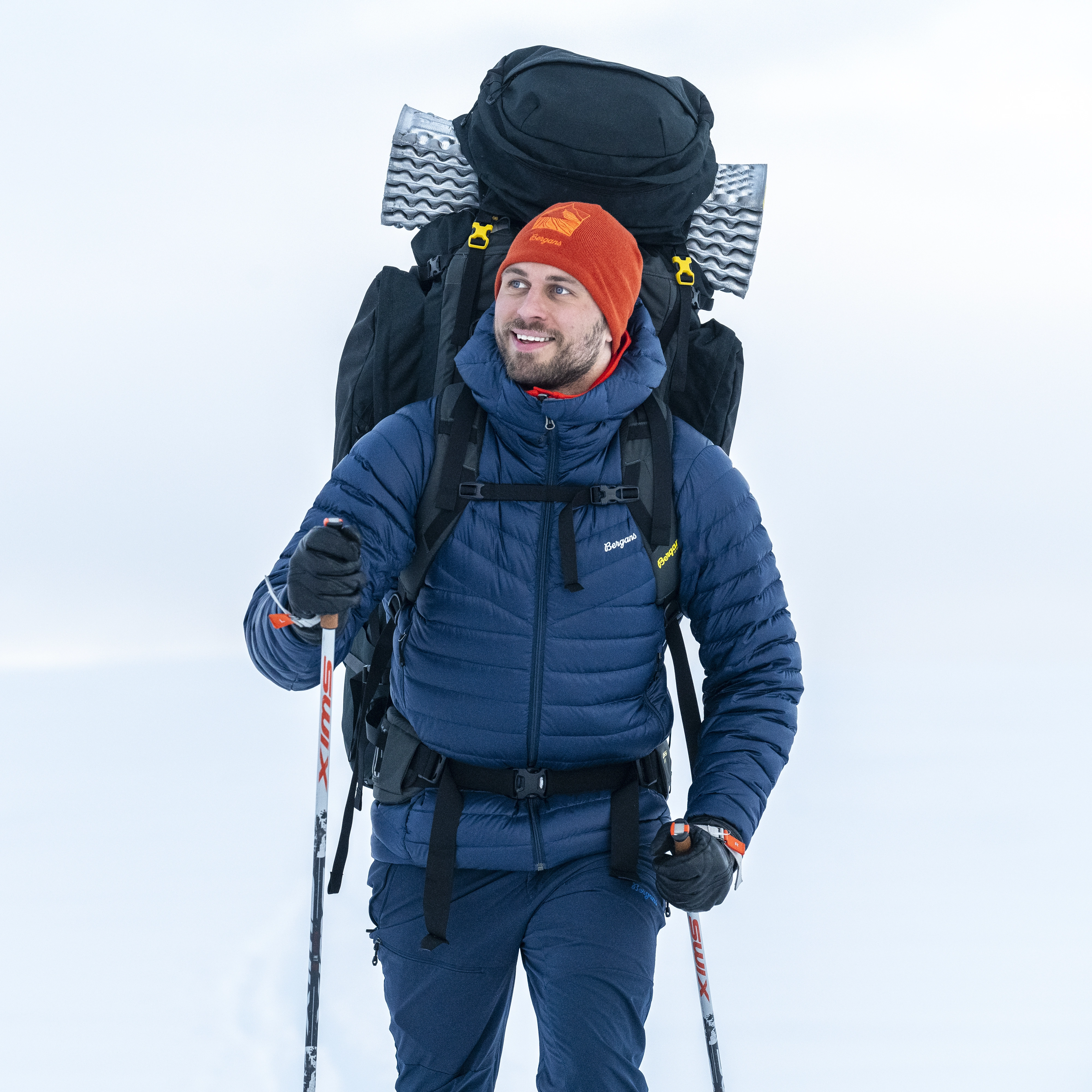 Rabot Light Down Jacket Hood Men Navy Blue