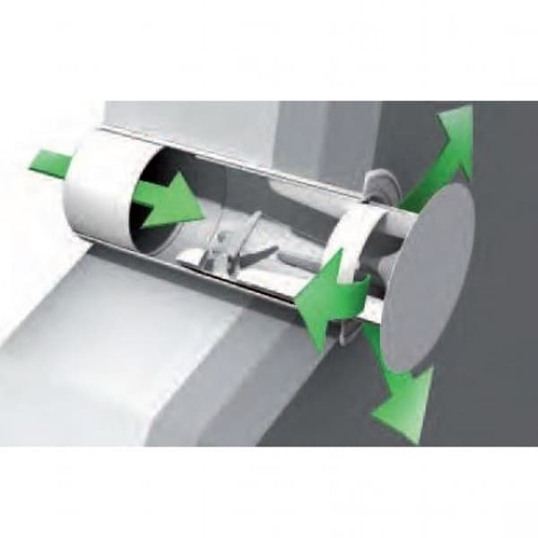 Silverline Flowstar murgennemføring komplet med automatisk lukkespjæld