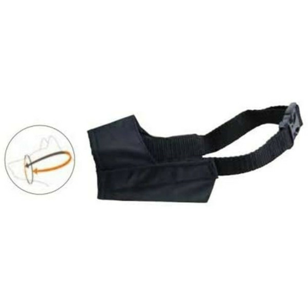 Muselière noir nylon taille 4 (21.5 cm)
