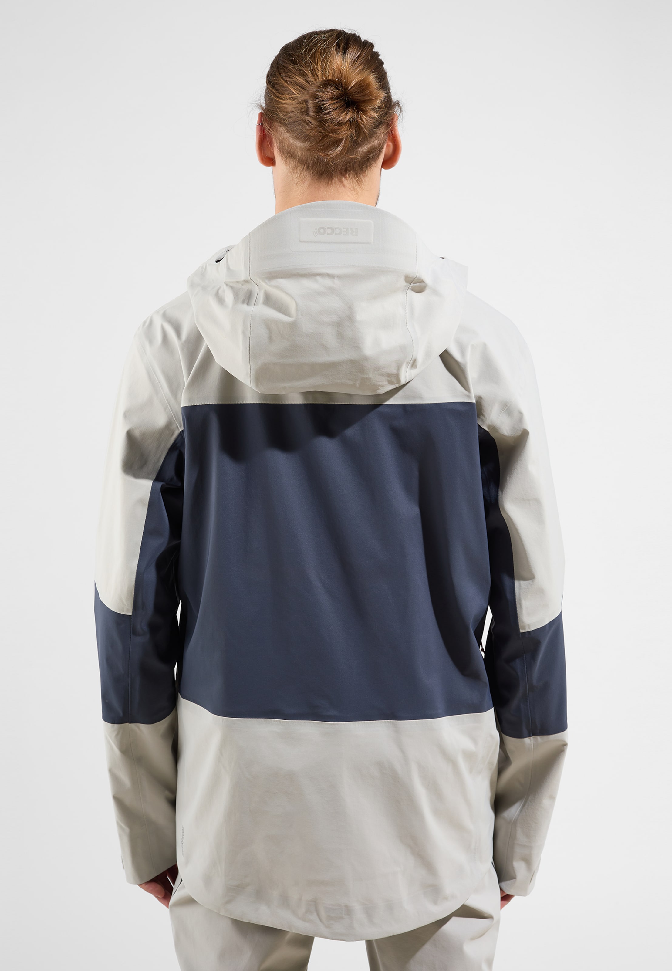 X-Alp 3L Hardshell Ski-Jacke in silver cloud - india ink