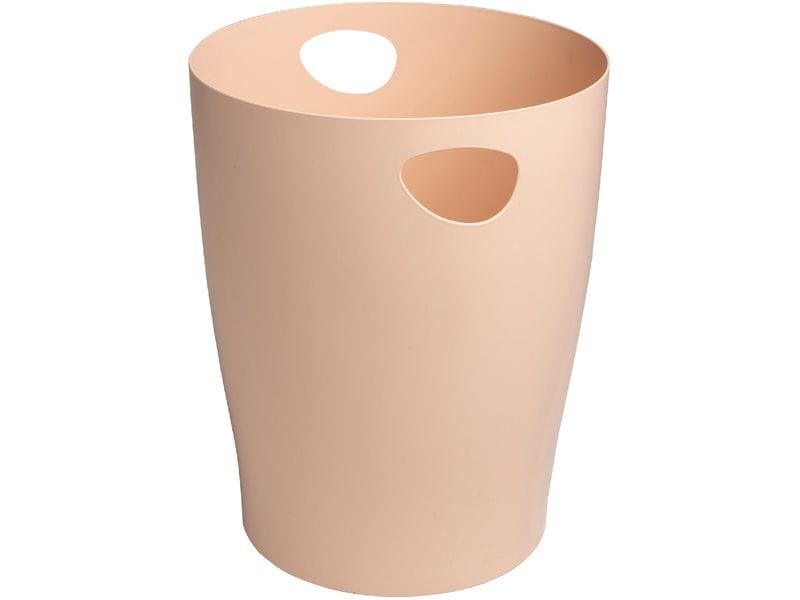 Exacompta Papierkorb Ecobin Skandi 15 L, Hellrosa Abfalleimer
