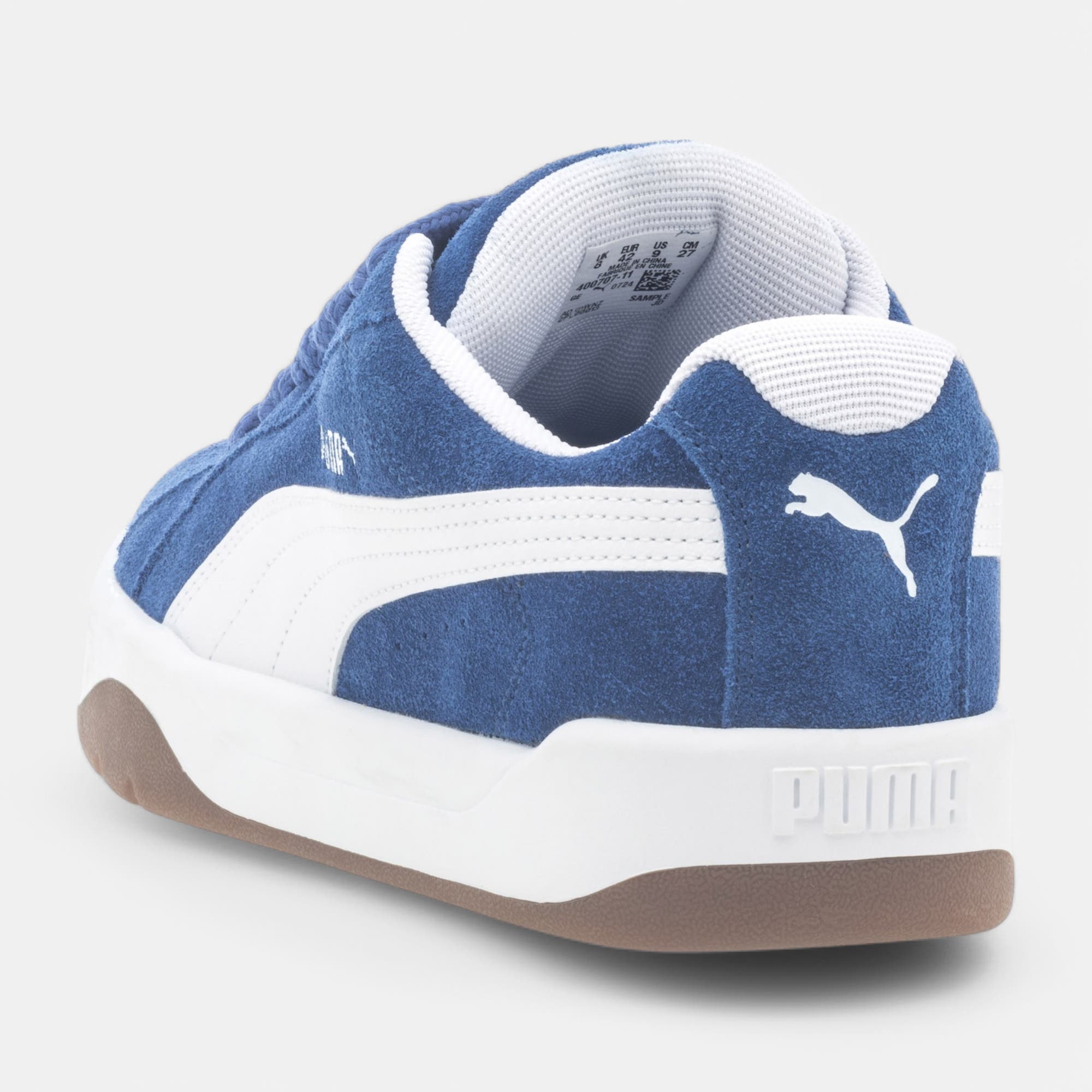 Sneakers Homme en cuir bleu