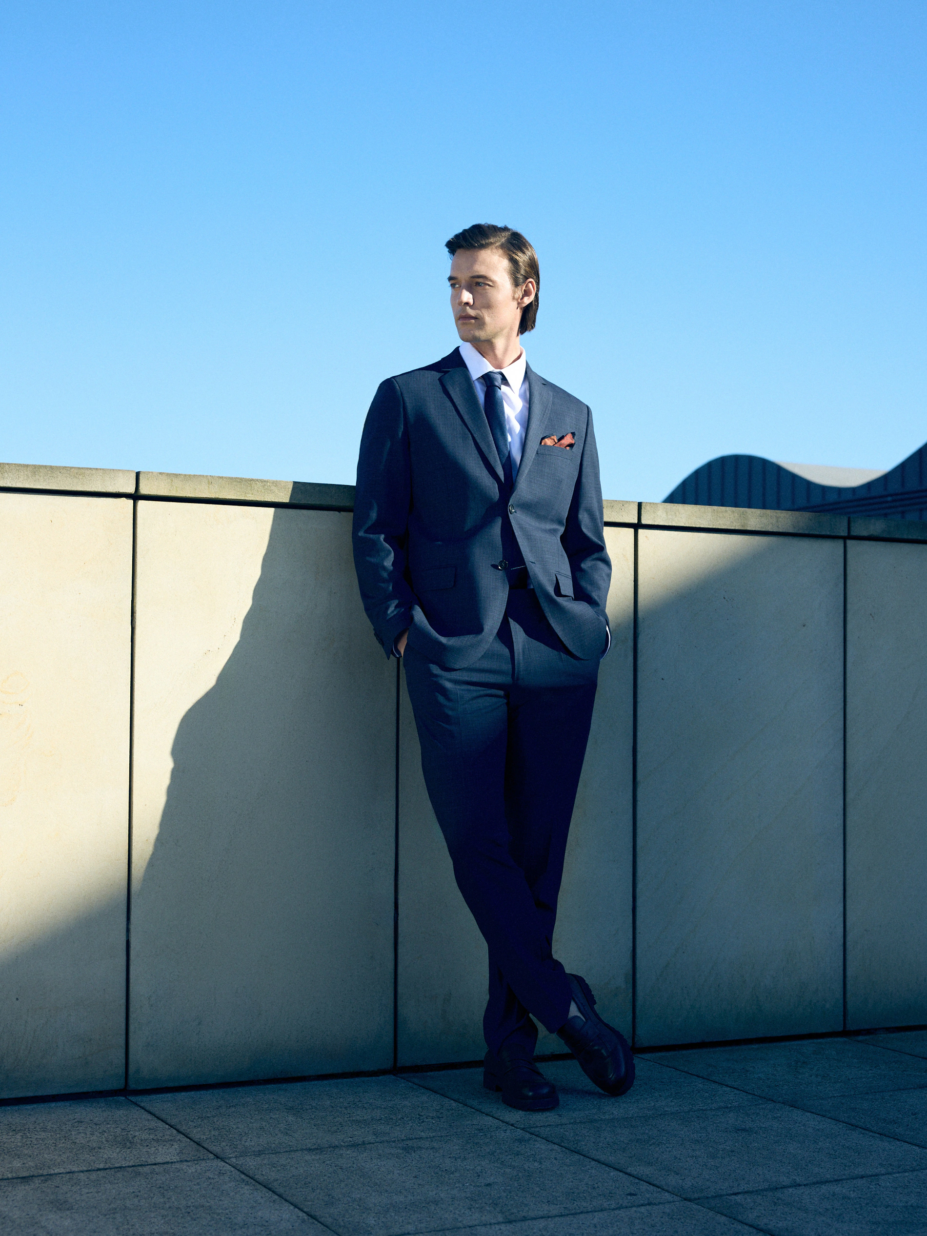 Anzughose in Slim-Fit