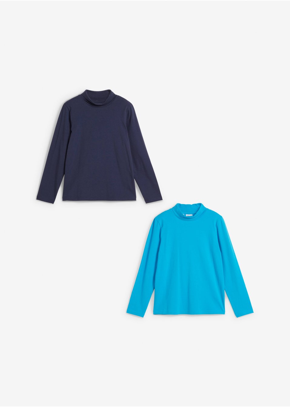 Lot de 2 pulls enfant à col roulé et manches longues