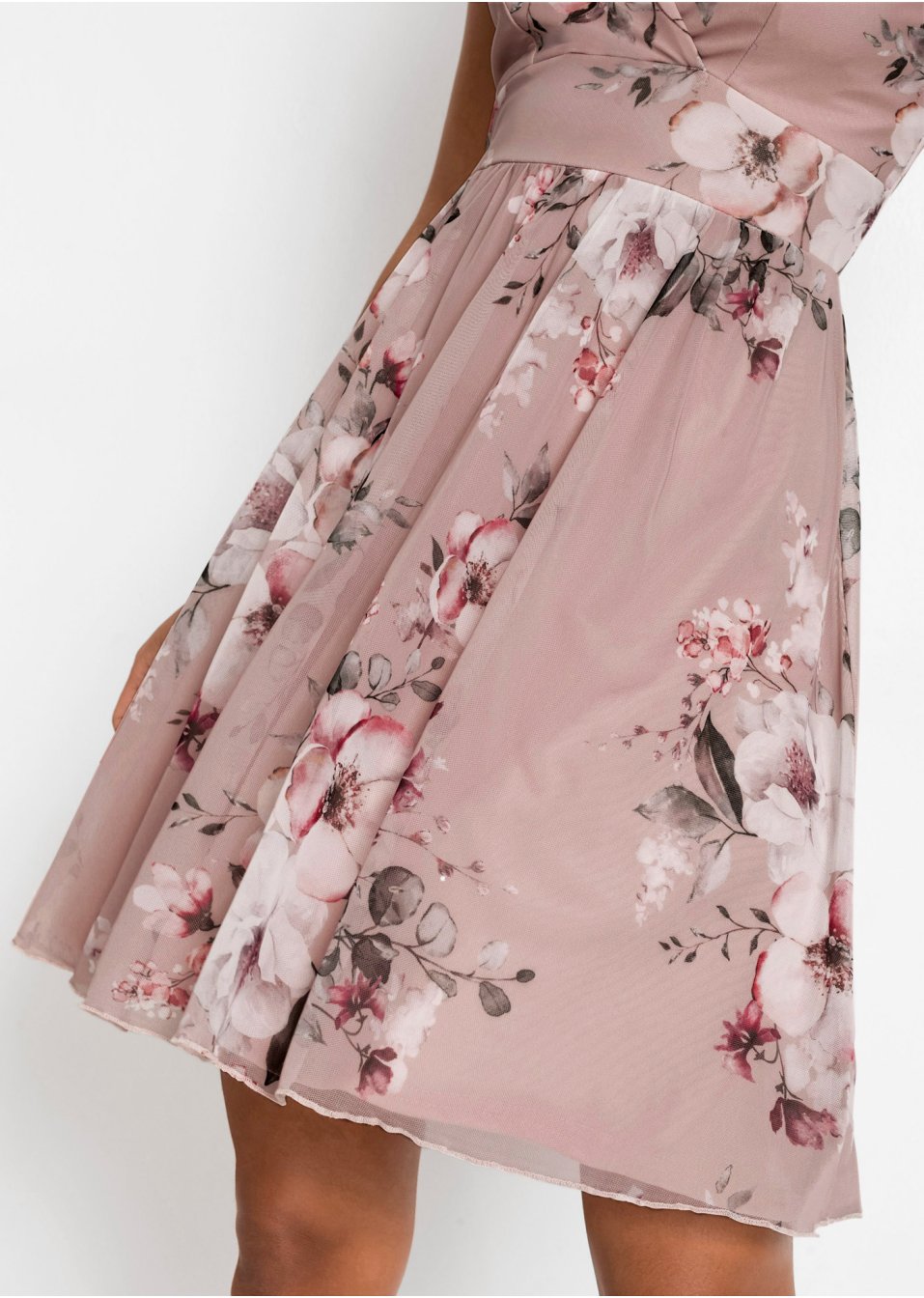 Robe avec mesh imprimé