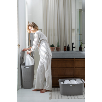 Curver Softex Wasmand met deksel 56L - Taupe