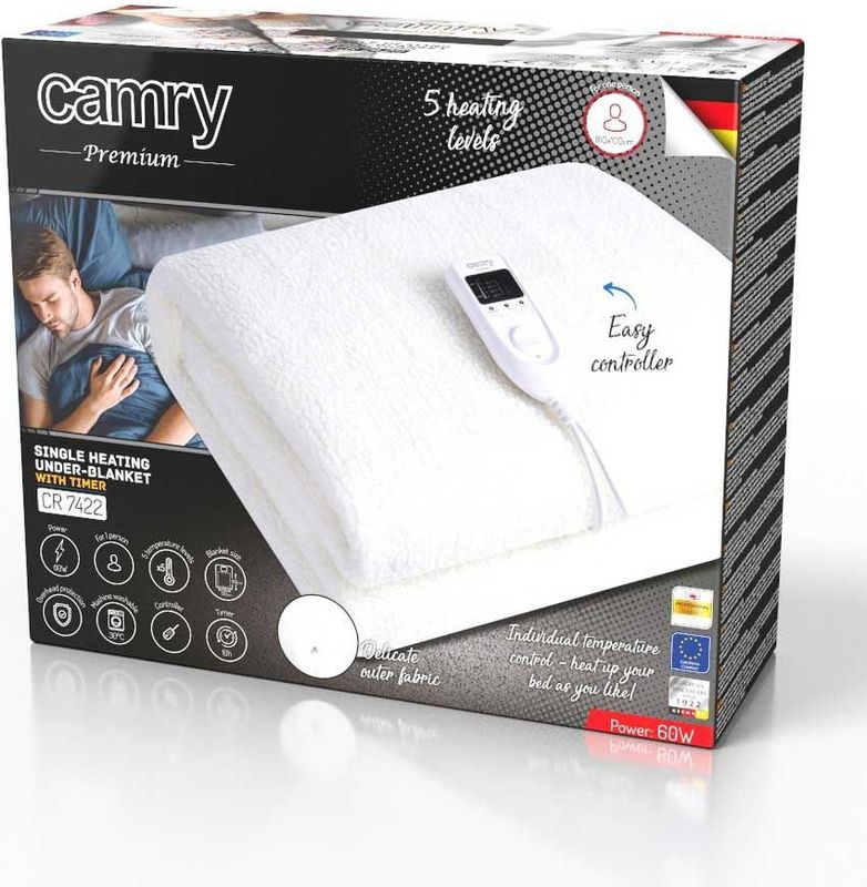 Camry CR 7422 - Elektrische deken - 160x100 cm