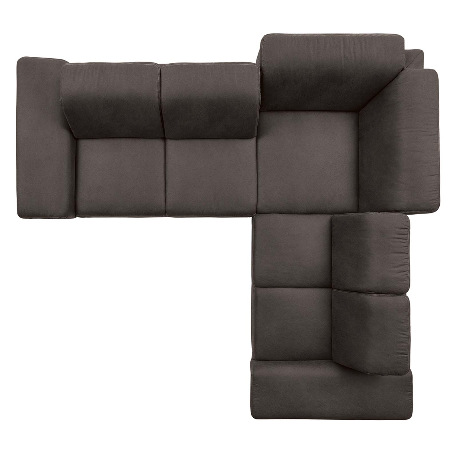 polsterpower Boxspringsofa - Saddle anthrazit - Basismodell - rechts