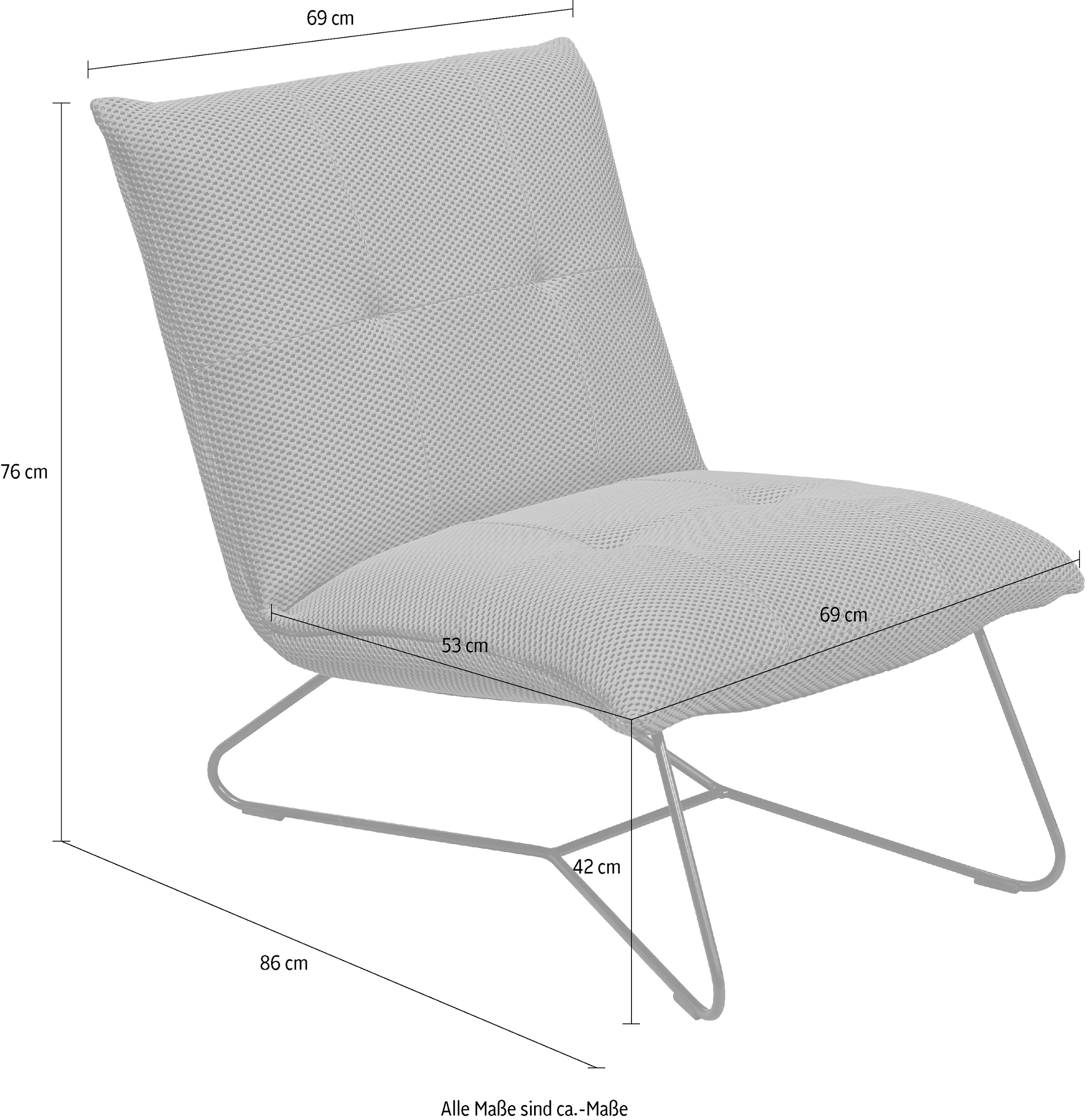ED EXCITING DESIGN Loungesessel »Azly«