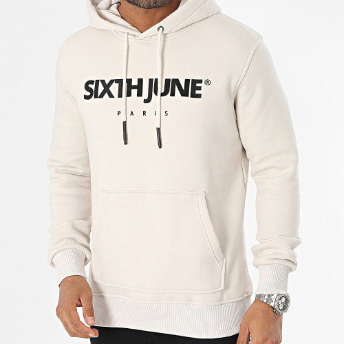 Sweat Capuche Beige