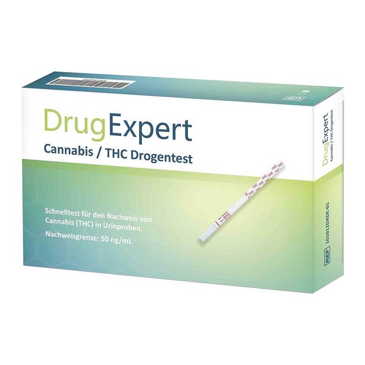 DrugExpert Cannabis / THC Drogentest 50 ng/ml Teststreifen, 1 St