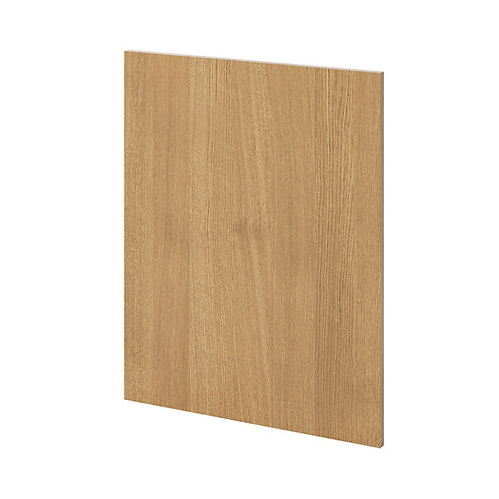 Côté de remplacement bas droit Goodhome Verbena chêne massif H. 72 cm x l. 57 cm x Ep. 18 mm