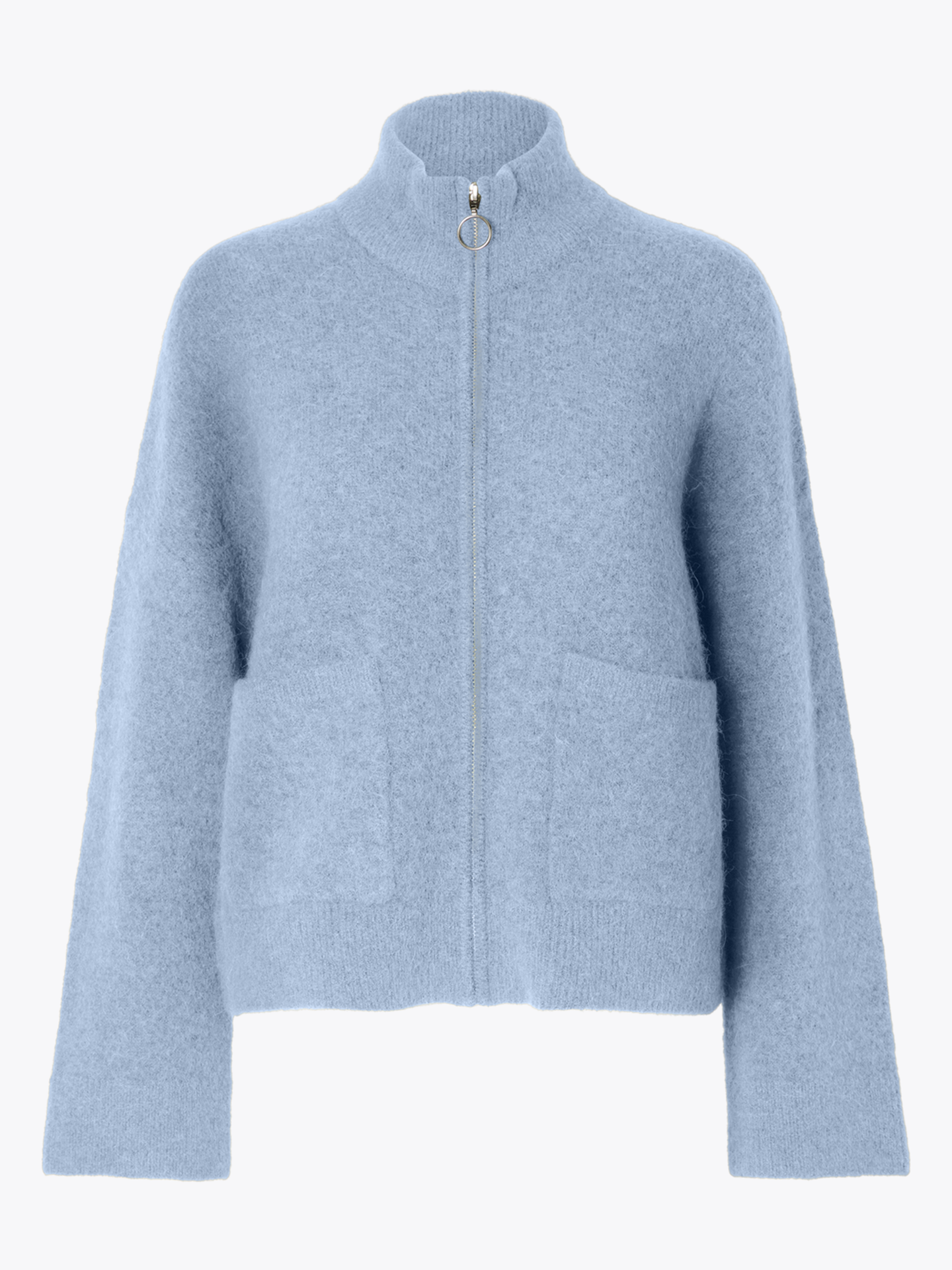 Sia Ras Long Sleeve Knit Zipper Cardigan