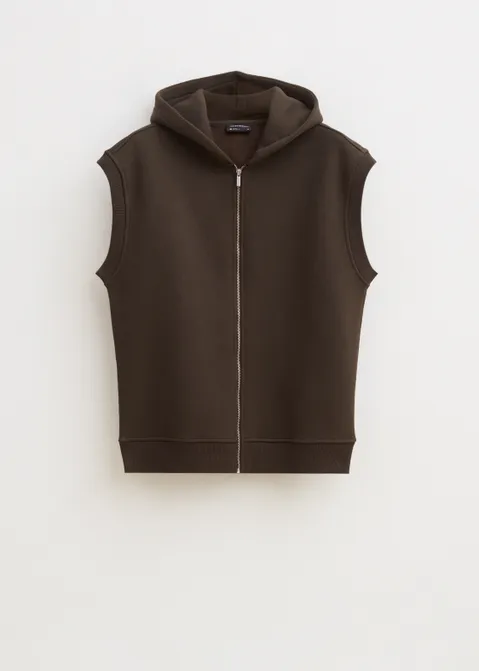 Hoodie zonder mouwen groen (GRN.PI)