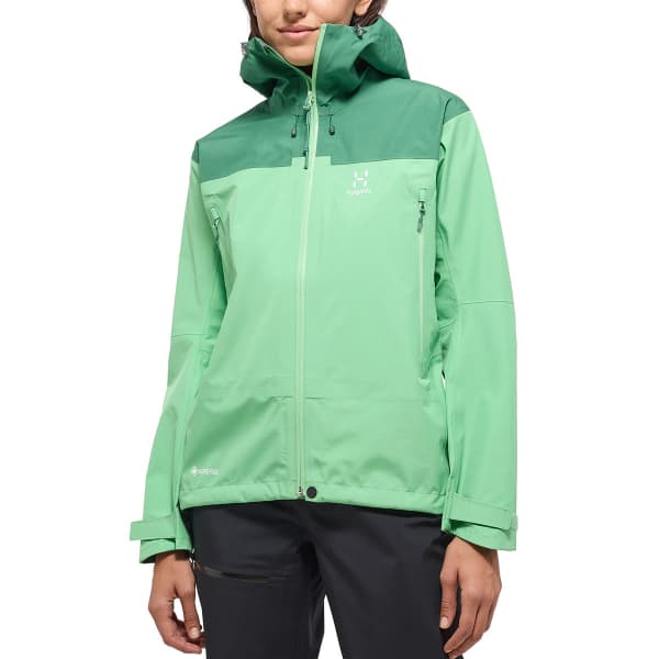 Veste ski de randonnée HAGLÖFS ROC FLASH GTX JACKET W MINT STONE/DK JELLY