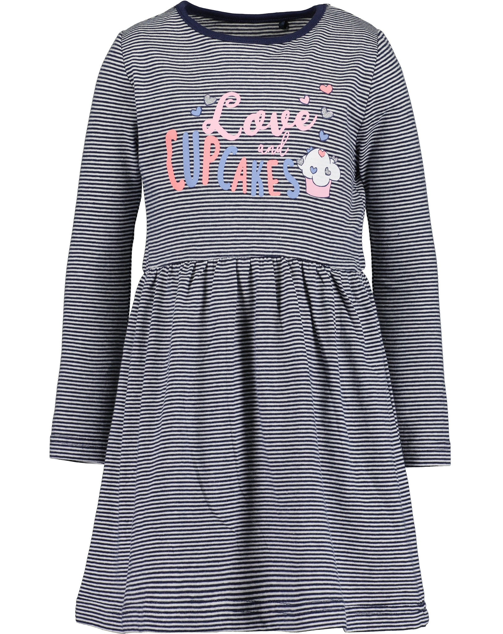 Shirtkleid CUPCAKES gestreift in ultramarin