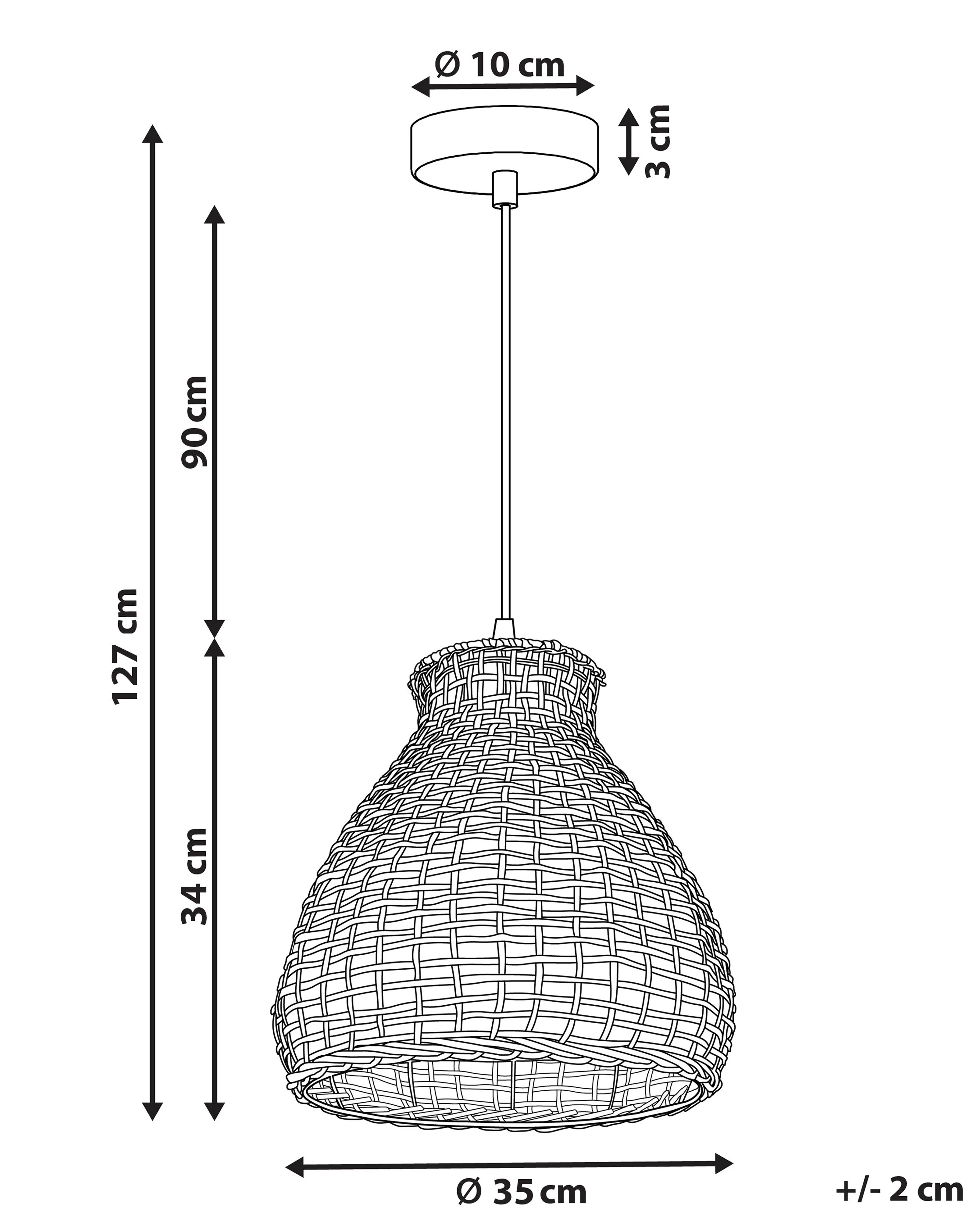 Hanglamp SAKENI Rotan Natuurlijk