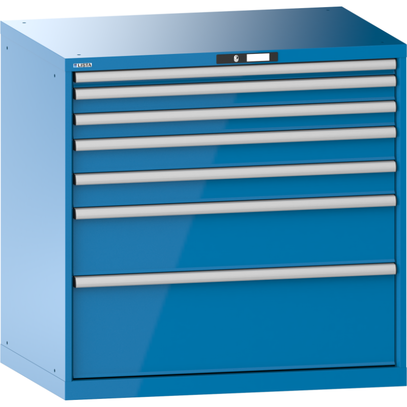 Armoire à tiroirs Lista 54 x 36E  H 100 x L 102,3 x P 72,5 cm 7 tiroirs Key Lock