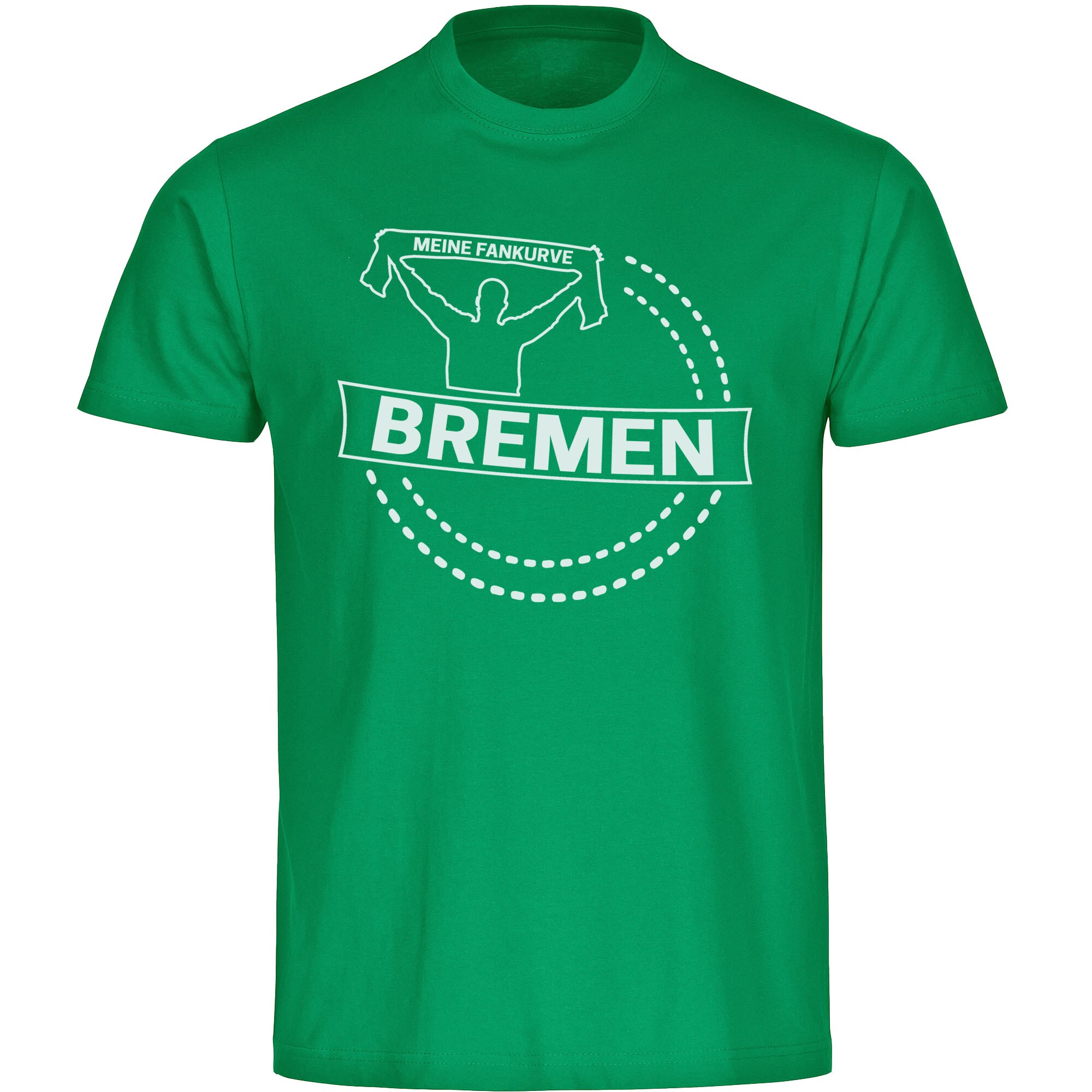 multifanshop® Kinder T-Shirt - Bremen - Meine Fankurve - Druck weiß