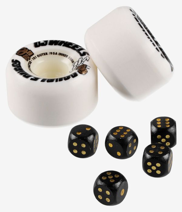 OJ Double Duro Rollen (white) 58 mm 101A 4er Pack