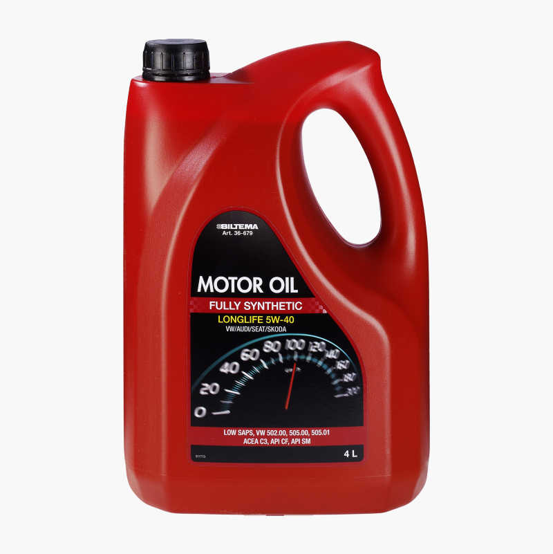 Helsyntetisk motorolje 5W–40, 4 liter